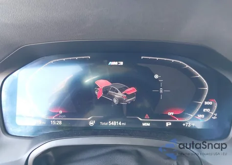 2022 BMW M3 Competition z USA, uszkodzony, nr VIN WBS33AY05NFL75328